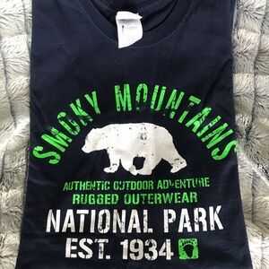 Smoky‎ Mountains Men’s Navy T-Shirt